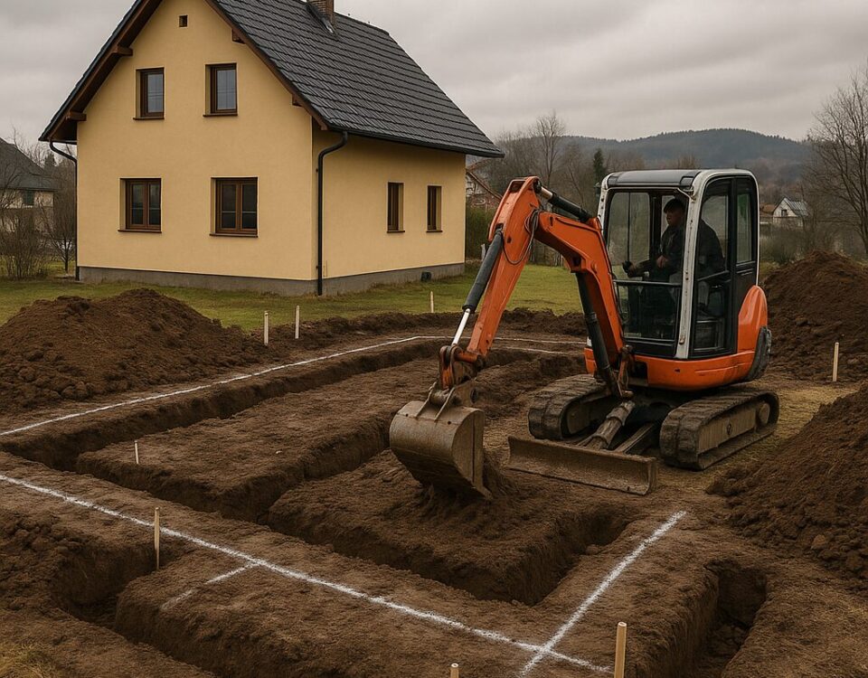 Výkopové práce u rodinného domu: jak naplánovat výkopy pro základy, přípojky a drenáže v praxi - 4