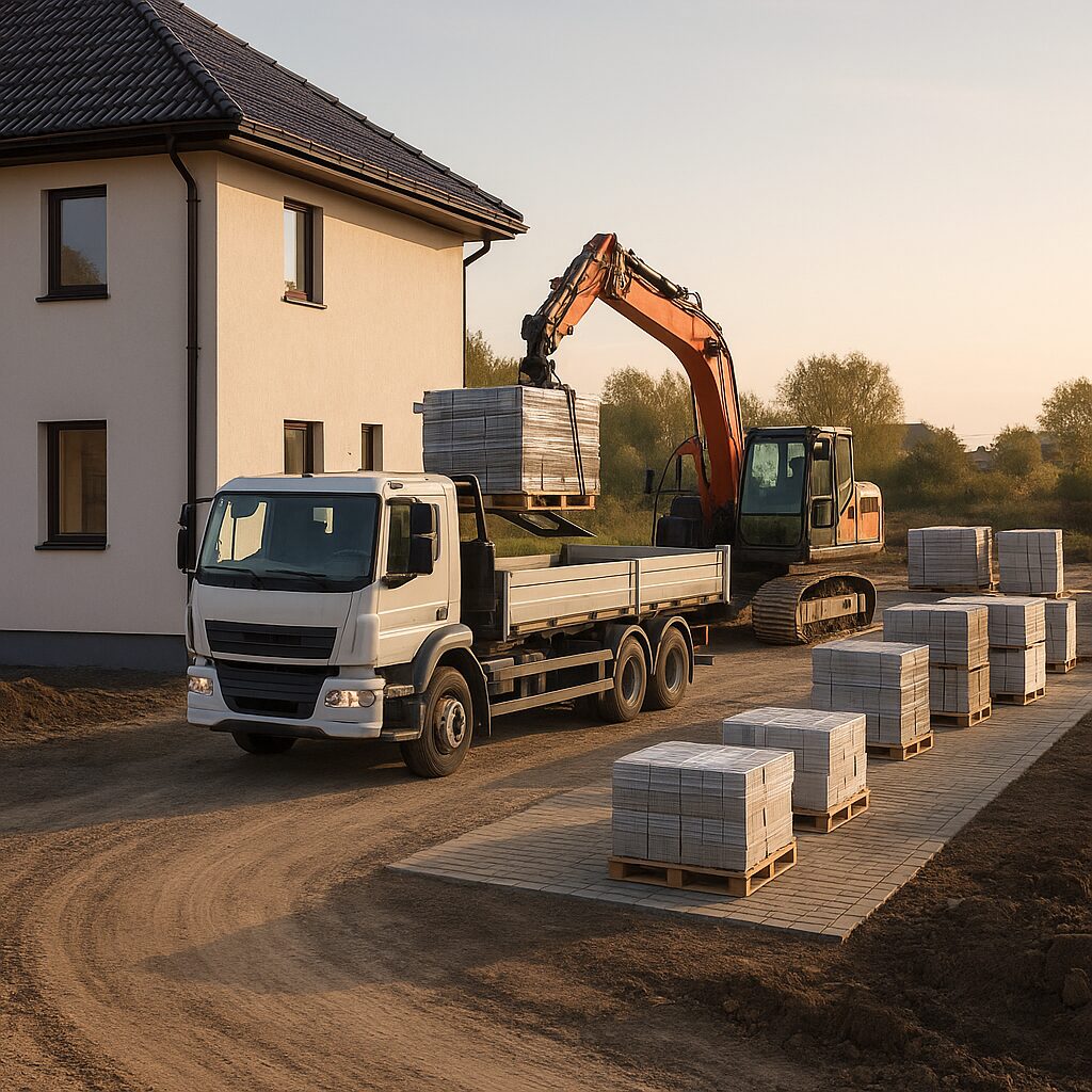 Ako naplánovať autodopravu materiálu a techniky na stavbu, aby práce v teréne nečakali