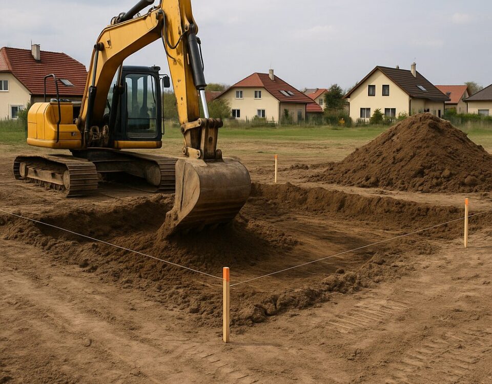 Jak naplánovat výkopové práce na pozemku od prvního zaměření po přípravu podkladu pro stavbu - 5