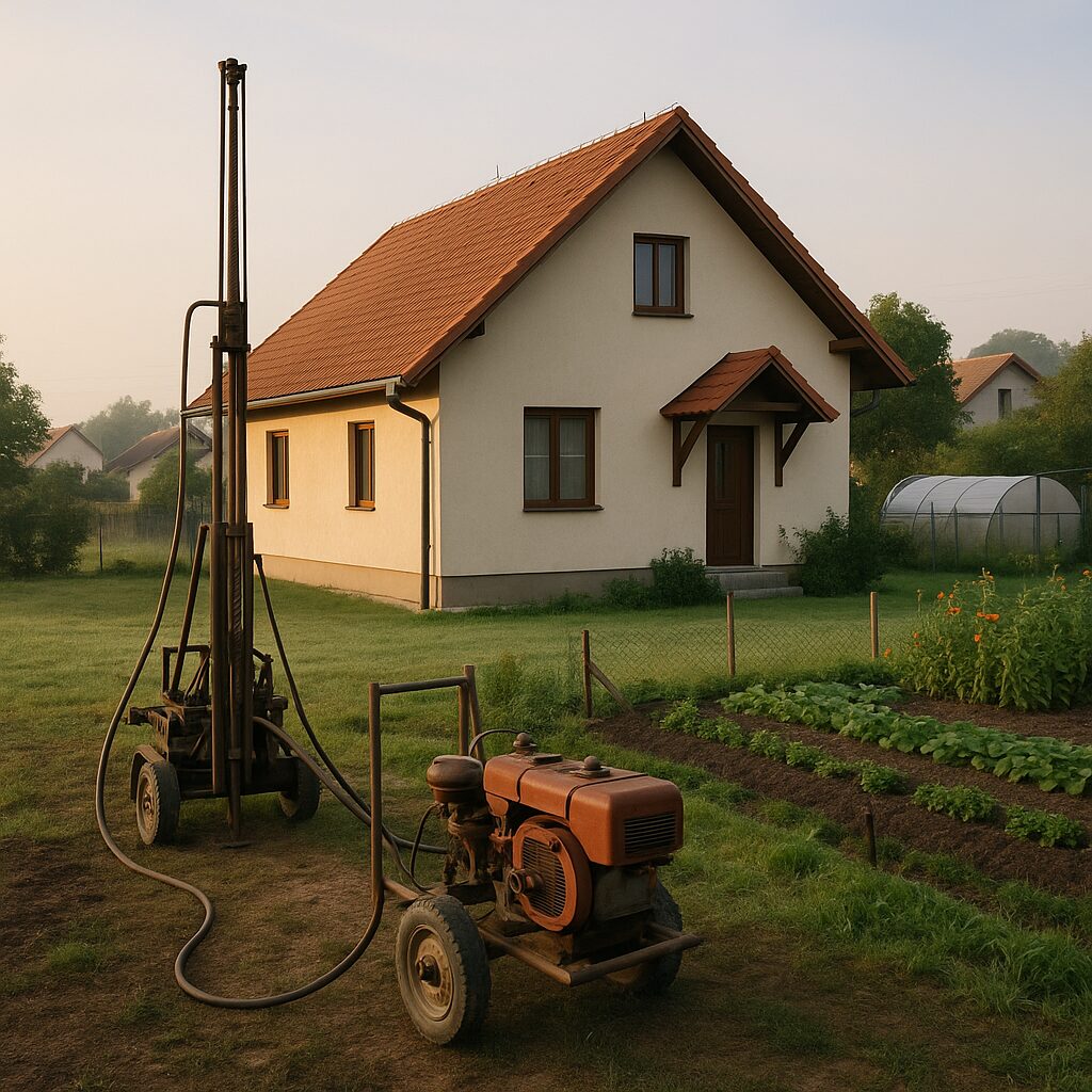 Ako prebieha vŕtanie studní na kľúč: od prvého prieskumu po vodu v dome