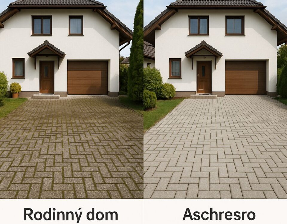 Vysokotlakové čistenie dlažby: návrat k pôvodnej farbe a štruktúre bez výmeny - 3