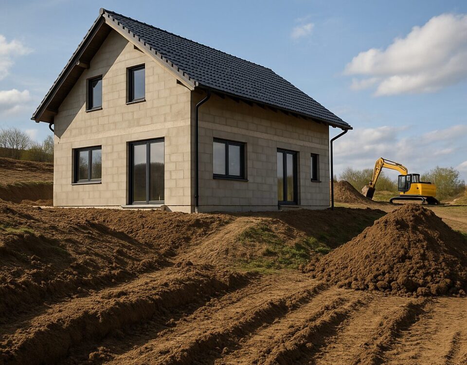 Ako naplánovať zemné práce na pozemku od prvého zamerania po odvoz zeminy, aby stavba aj záhrada nadviazali na terén - 3